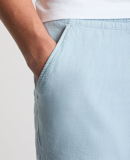 Slim Fit Cotton-Linen Shorts