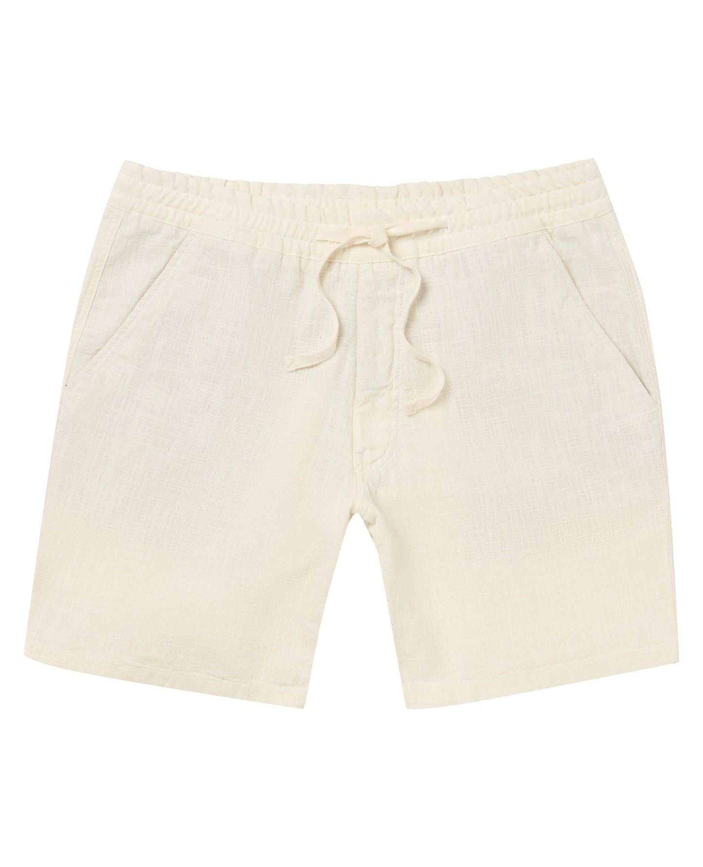 Slim Fit Cotton-Linen Shorts