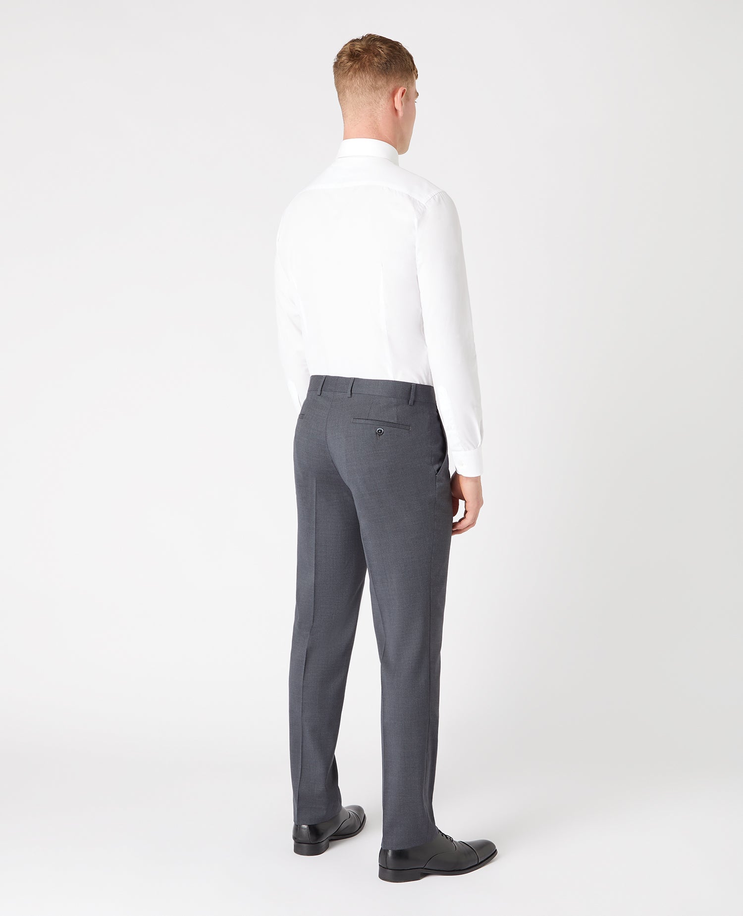 Tapered Fit Wool-Blend Stretch Mix and Match Suit Trousers