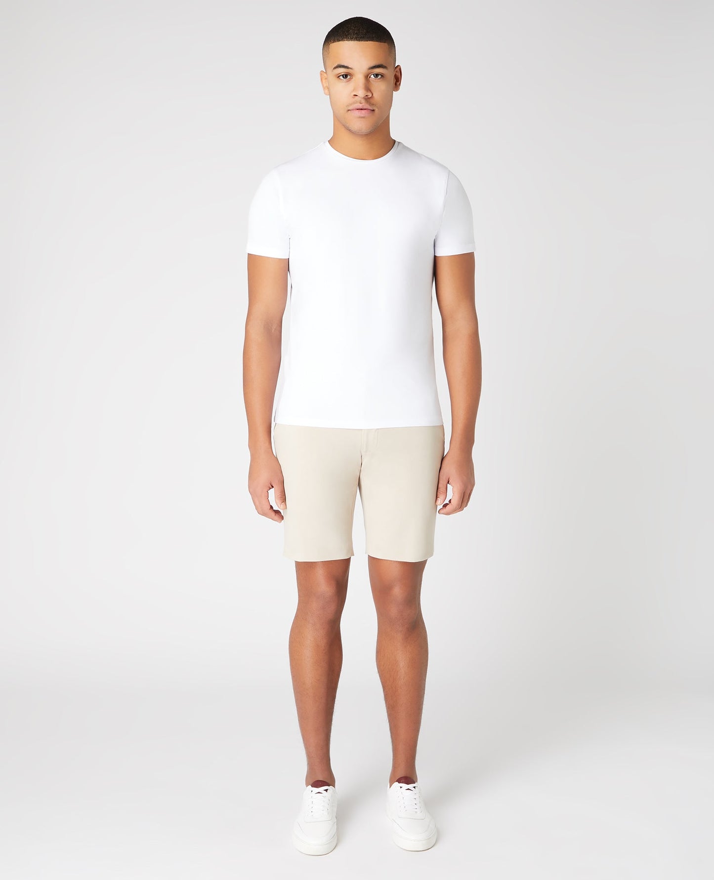 Slim Fit Cotton-Stretch Shorts