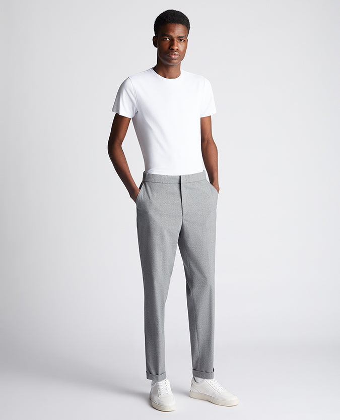 Tapered Fit Stretch Trousers