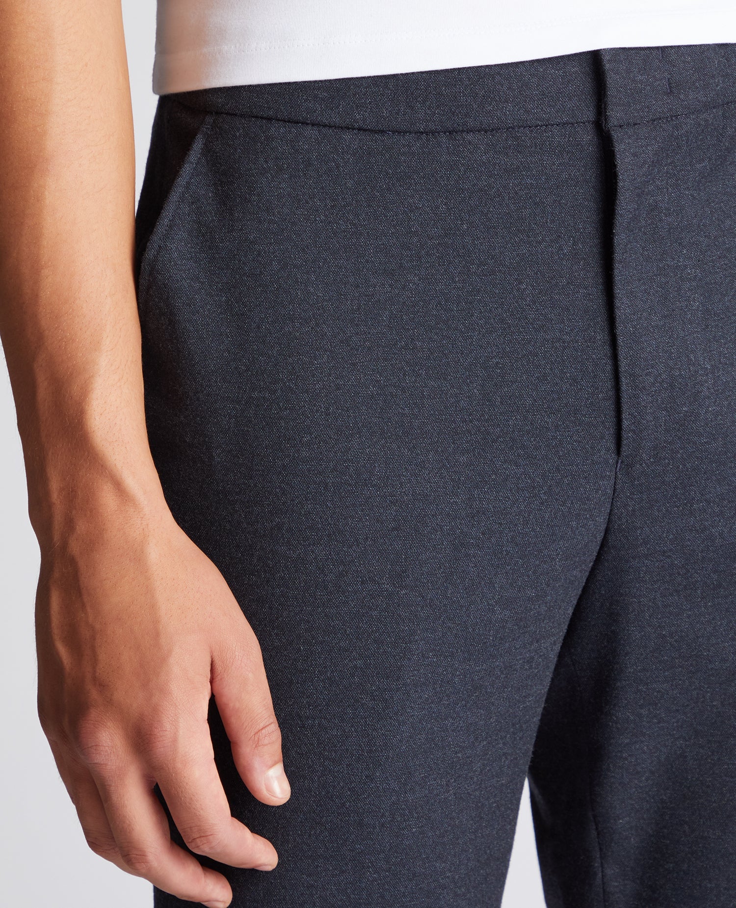 Tapered Fit Stretch Trousers