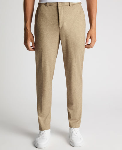 Slim Leg Wool Blend Trousers