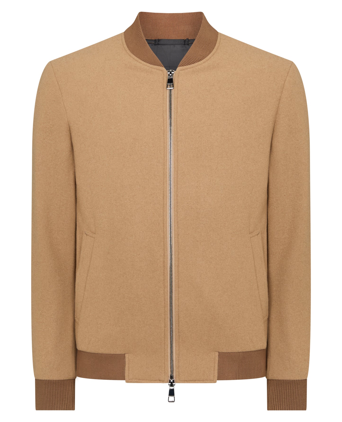 Regular Fit Wool-Blend Bomber Jacket