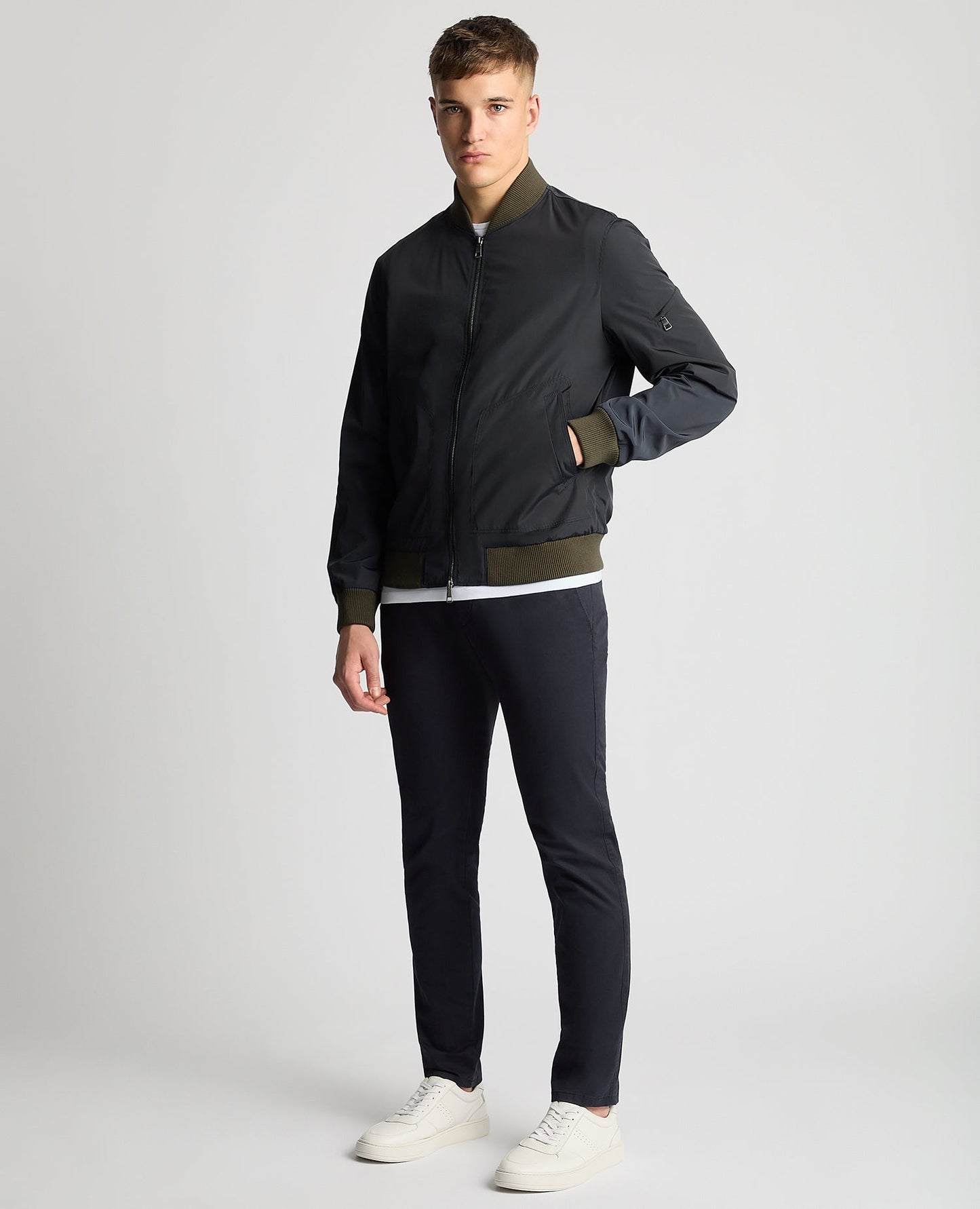 Regular Fit Showerproof Bomber Jacket