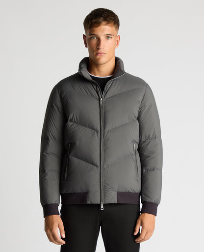 Regular Fit Down-Filled Quilted Jacket