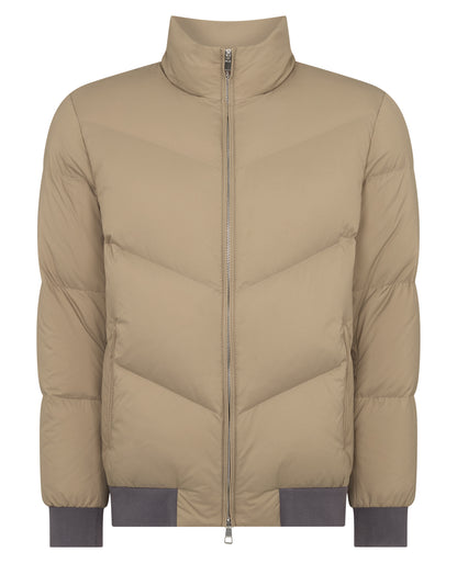 Regular Fit Down-Filled Quilted Jacket