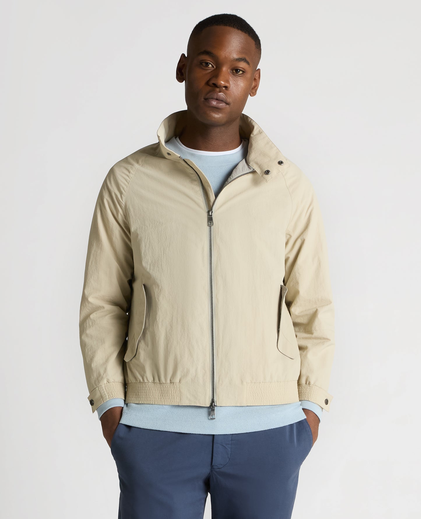 Regular Fit Showerproof Harrington Jacket