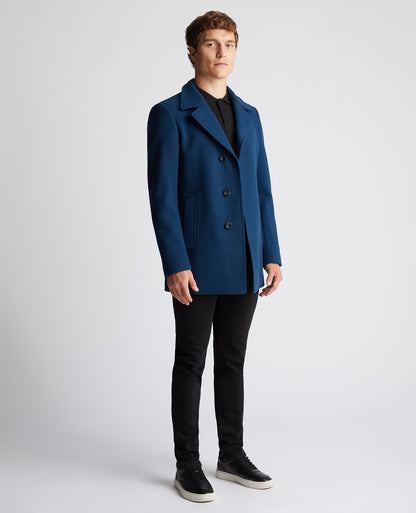 Tapered Fit Wool-Rich Overcoat