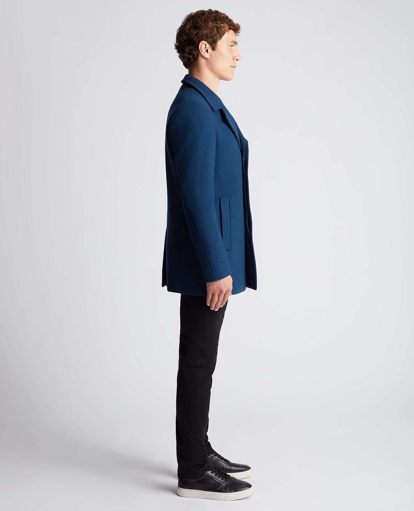 Tapered Fit Wool-Rich Overcoat