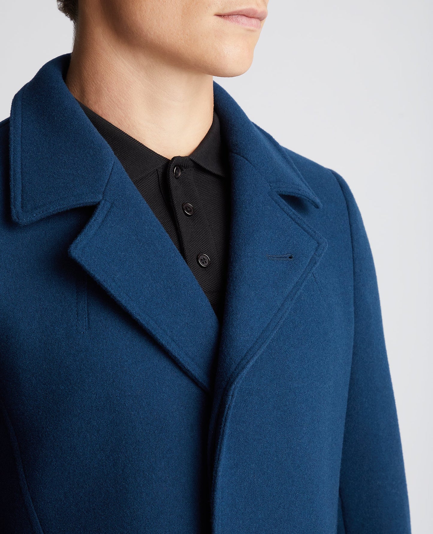 Tapered Fit Wool-Rich Overcoat