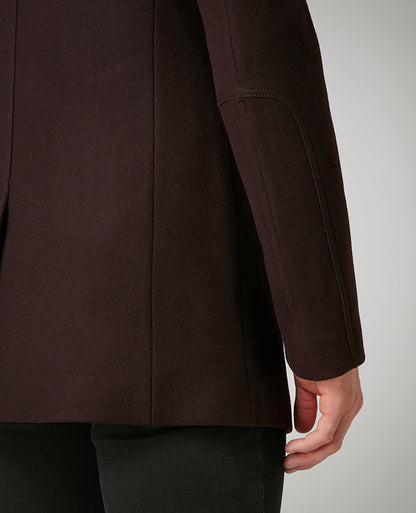 Tapered Fit Wool-Rich Overcoat