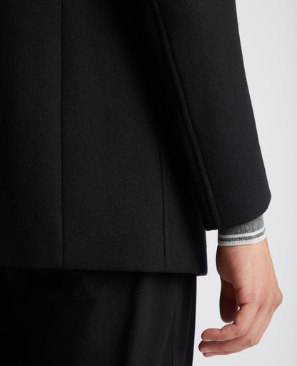 Tapered Fit Wool-Mix Tailored Coat