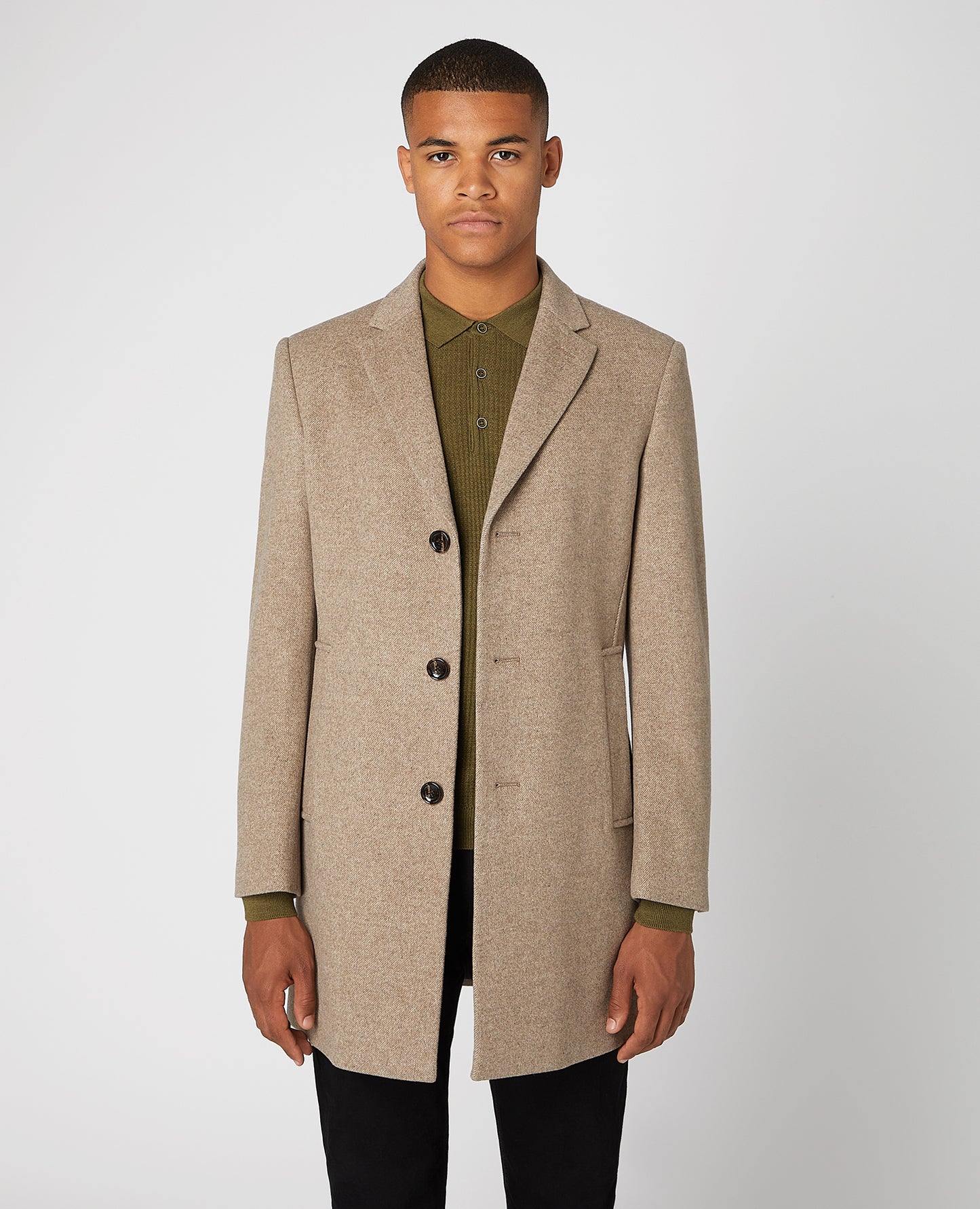 Slim Fit Wool-Rich Tailored Coat