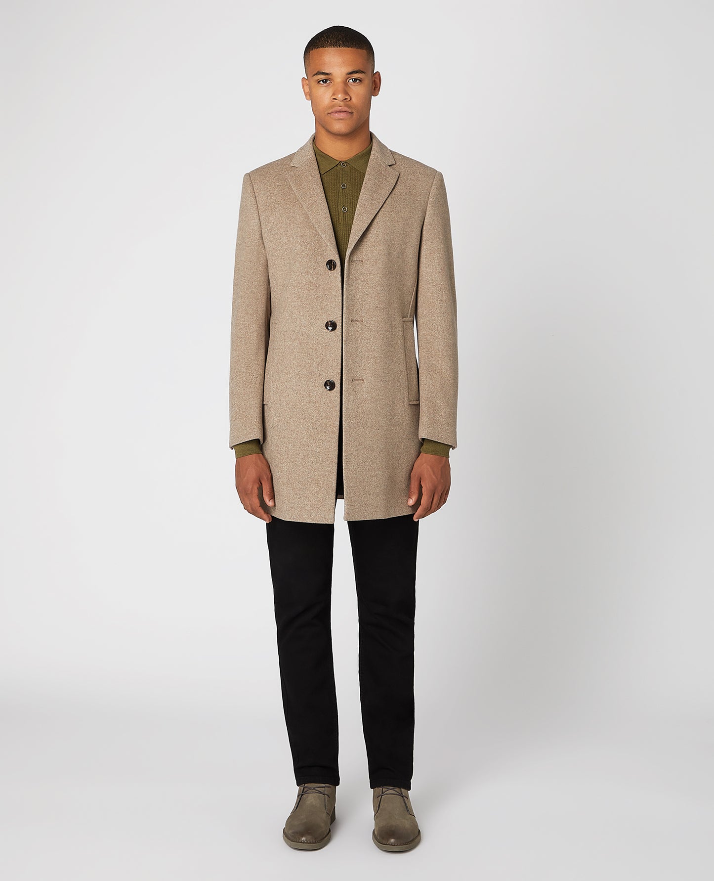 Slim Fit Wool-Rich Tailored Coat