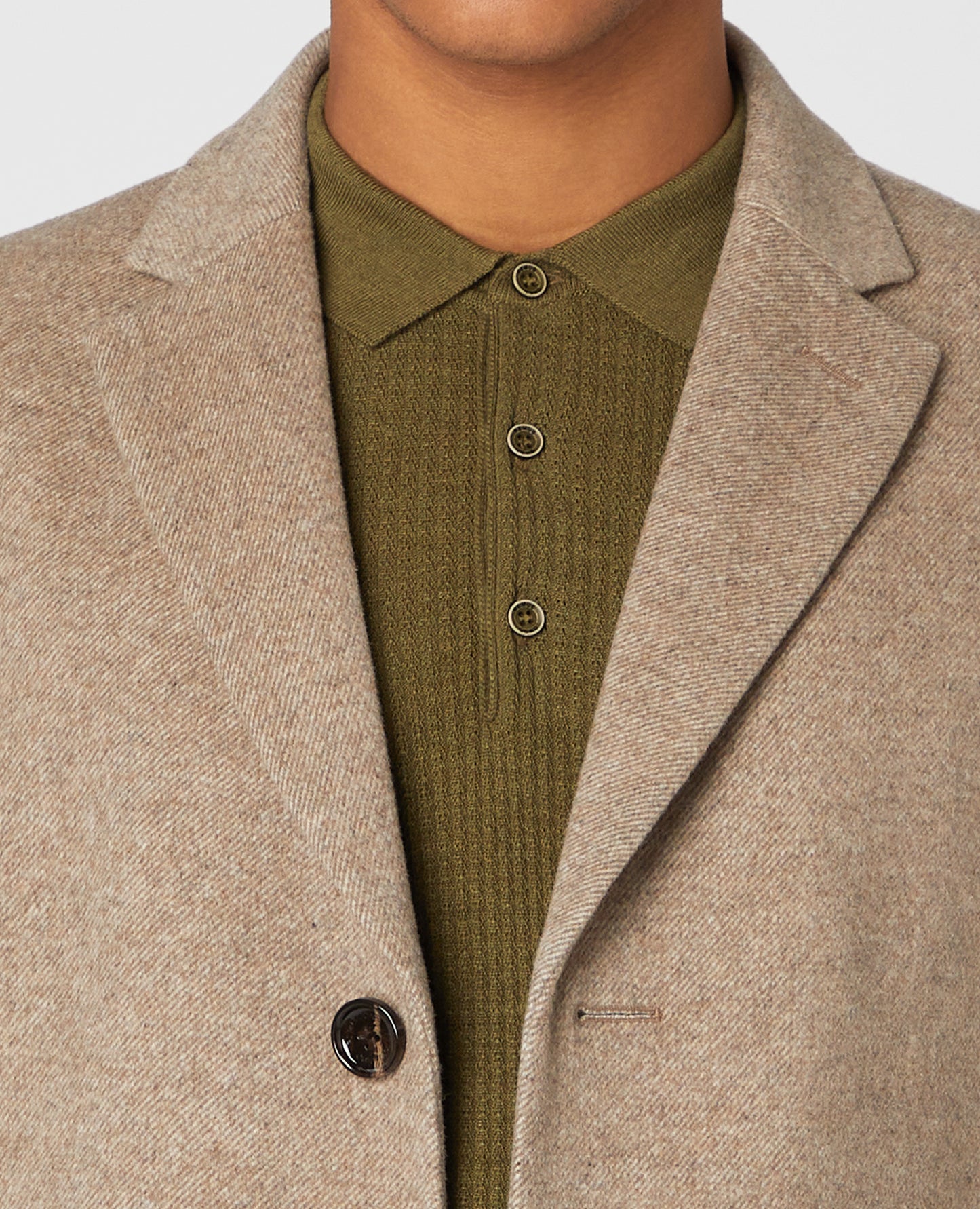 Slim Fit Wool-Rich Tailored Coat