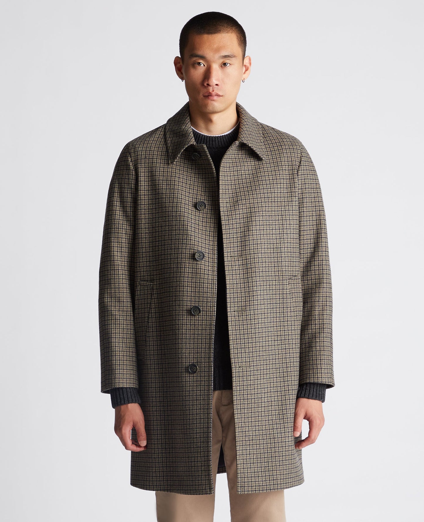 Regular Fit Wool-Mix Tailored Coat