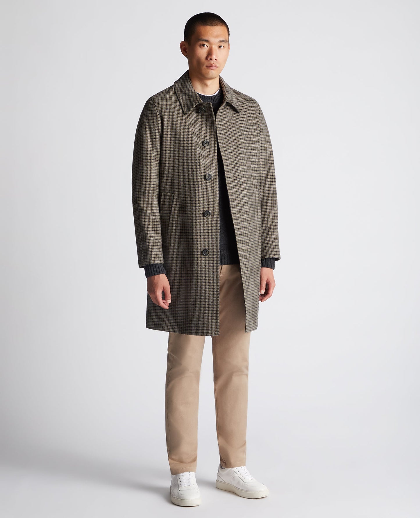 Regular Fit Wool-Mix Tailored Coat