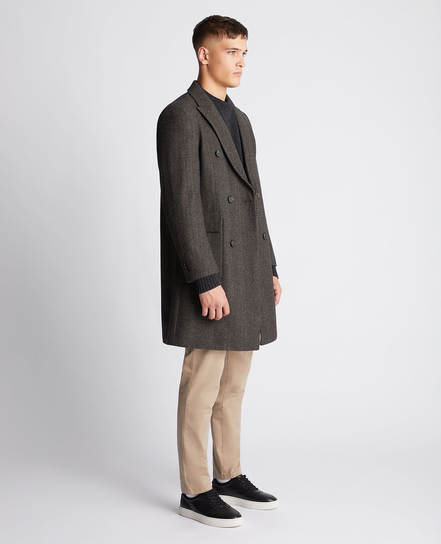 Regular Fit Wool-Mix Tailored Coat