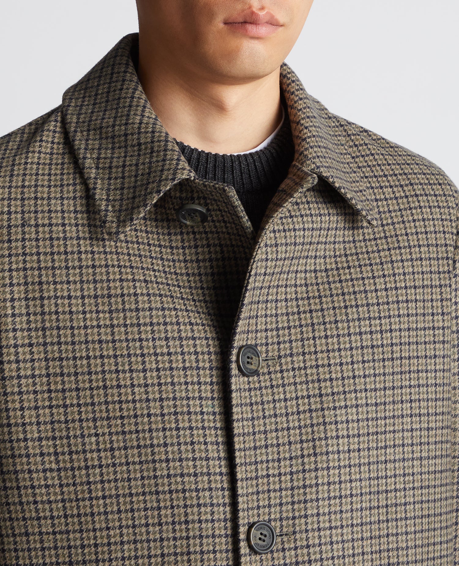 Regular Fit Wool-Mix Tailored Coat