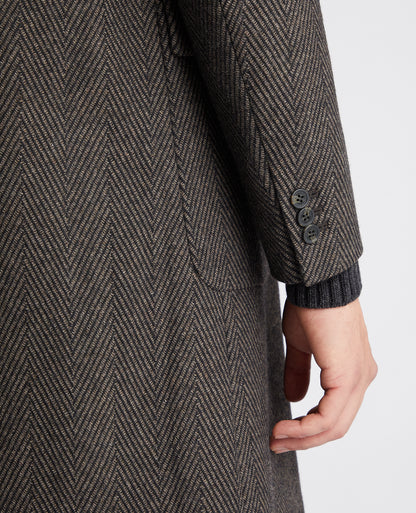 Regular Fit Wool-Mix Tailored Coat