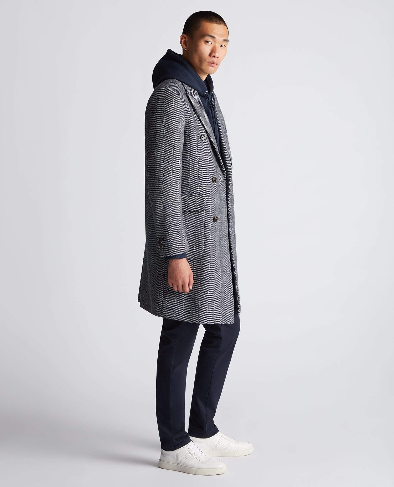 Regular Fit Wool-Mix Tailored Coat