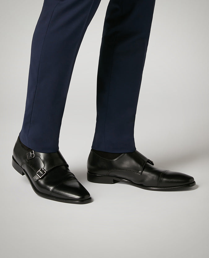 Leather Monk Strap Brogue